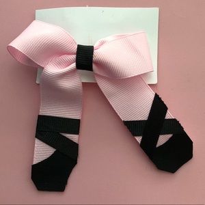 Ballet shoes hair bow